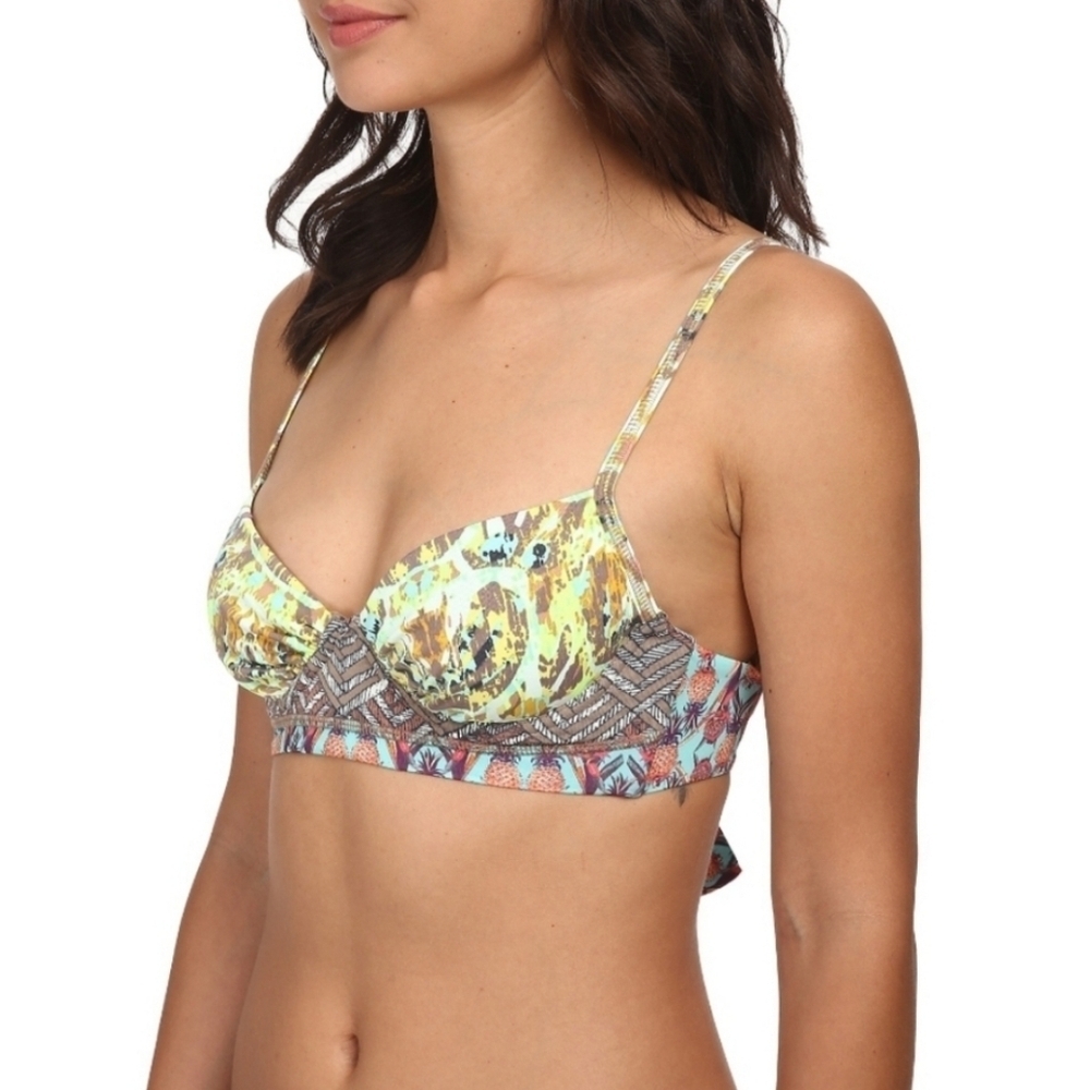 Maaji Pineapple Swim Top Size Small